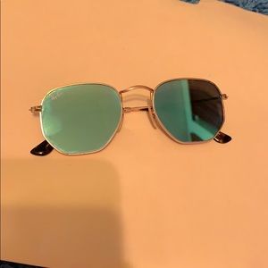 Hexagonal Raybans reflective